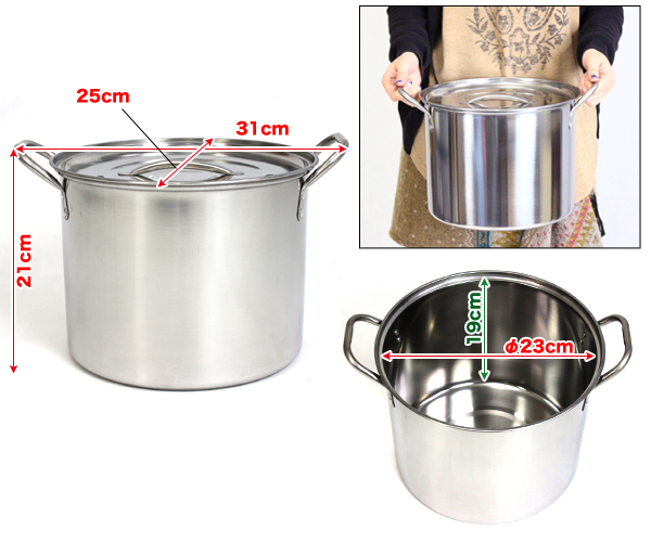 高級ブランド 30cm寸胴鍋とストレーナ(直径25cm） - キッチン/食器