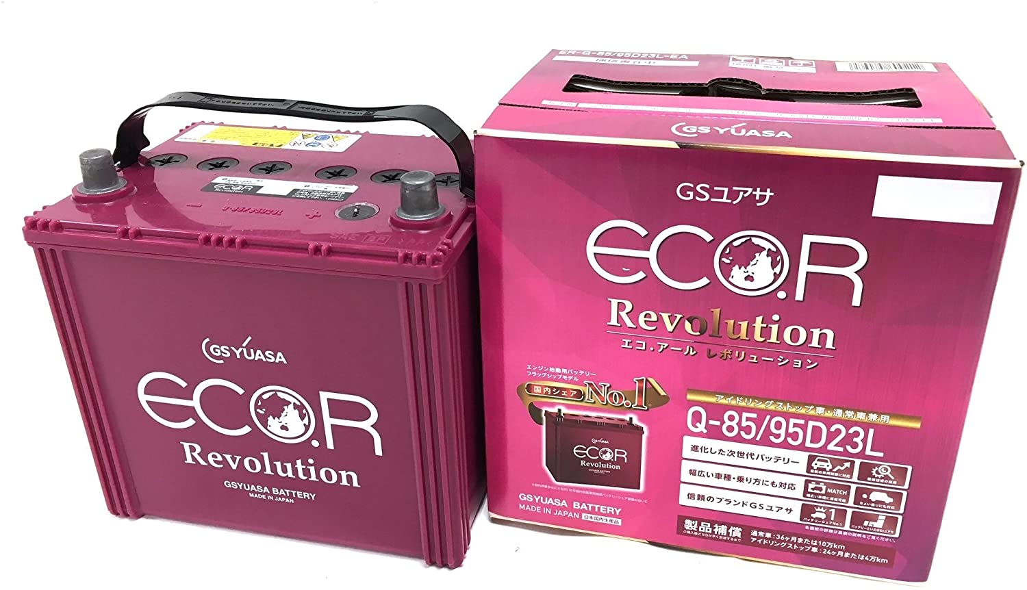 GS YUASA [ ジーエスユアサ ] 国産車バッテリー [ ECO.R Revolution ] アイドリングストップ車対応 ER-Q